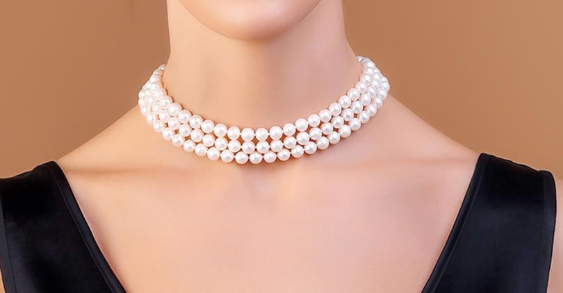 Three-Strand Pearl Necklace